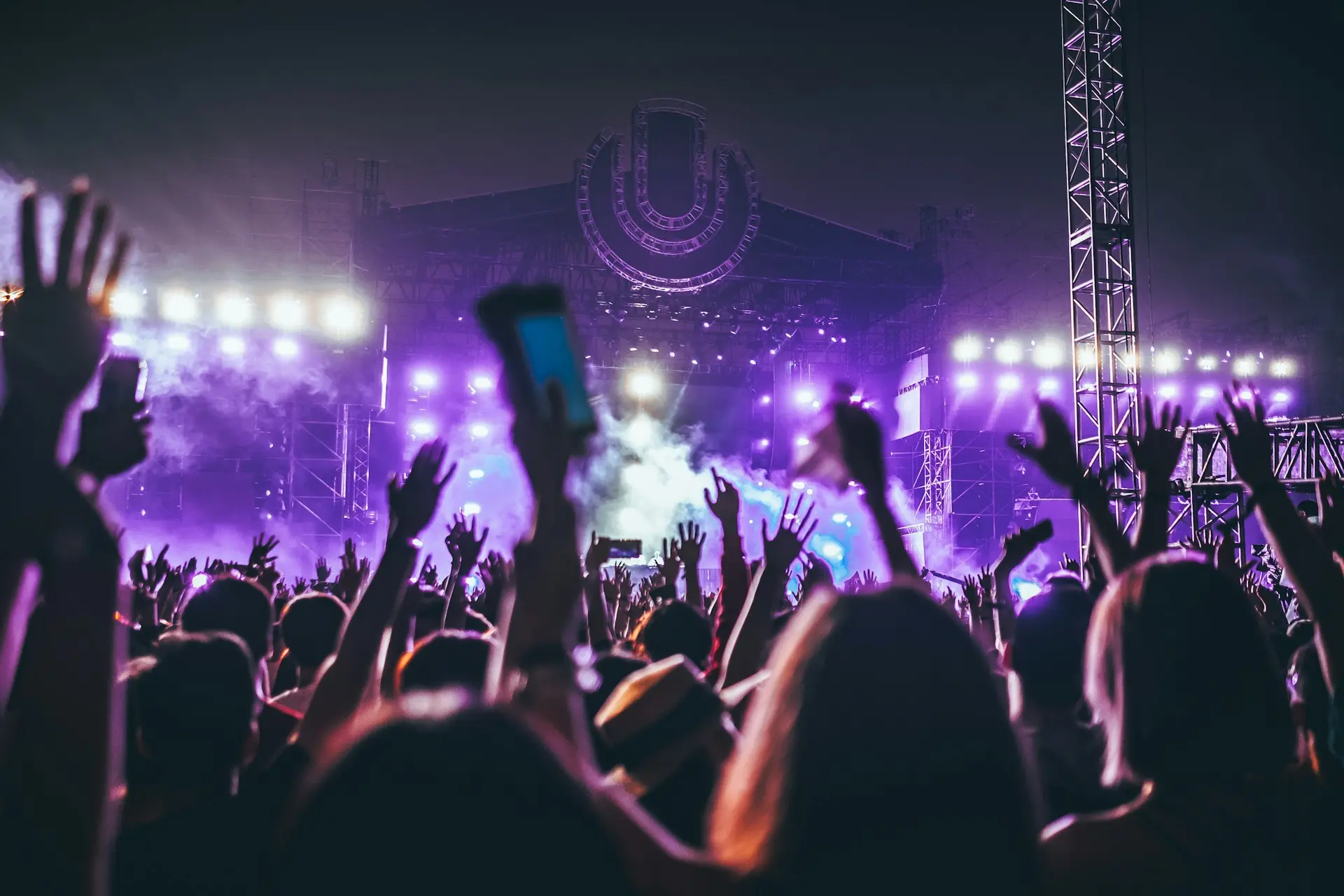 Concert and corporate event crowd
